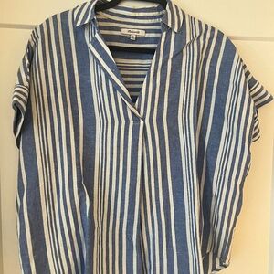 Madewell Central Shirt, Striped (NWOT)